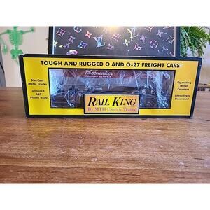 RAIL KING NEW YORK CENTRAL PACEMAKER SEMI-SCALE FLAT CAR W/ TRAILER 30-7608 B30